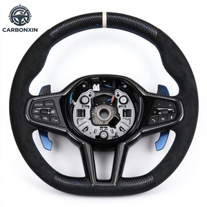 M CS CSL Style Carbon Fiber D-vormig stuurwiel voor M2 M3 M4 M5 G80 G82 F80 F82 F87 F90 G20 M340i - Product Image 4
