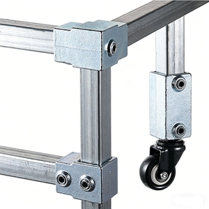 Connecteur de <span class=keywords><strong>tube</strong></span> carré personnalisé <span class=keywords><strong>d</strong></span>'usine, raccords à 2, 3 ou 4 voies <span class=keywords><strong>pour</strong></span> tubes de 20x20, 25x25, 30x30, 40x40 mm - Product Image 1