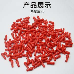 <b>Red</b> rubber tip, latex cap, latex suction <b>bulb</b>, <b>red</b> rubber tip, laboratory dropper bottle tip, dropper cap, matching set. - Product Image 5