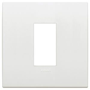 Vimar White Wall <b>Switch</b> Plate 9x9 Cm Single Toggle - Product Image 1