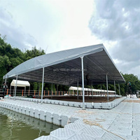Pont ponton en plastique quai flottant gonflable