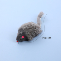 Grande souris en poils de lapin moderne écologique chat jouets interactifs
