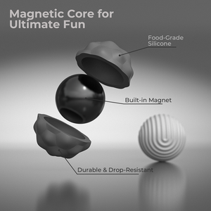 Pelota de Masaje Sensorial de Silicona, Pelota Magnética Antiestrés, Juguetes para Aliviar el Estrés para la Ansiedad, TDAH, Autismo, Adolescentes, Adultos, Oficiales - Product Image 3