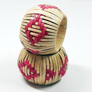 แหวนใส่ผ้าเช็ดปากทำจากอ้อยสานสีสั่งทำสำหรับรับประทานอาหารจำนวนมากจากอินเดียผลิตและจัดจำหน่ายโดยผู้ขายระดับมืออาชีพ - Product Image 3