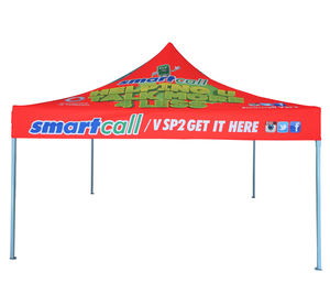 <strong>3x3</strong> Promotional Custom Print Event Pop up Tent Business <strong>Gazebo</strong> Canopy Folding Tent with Flag Wall Vodacome Trade Show Tent - Product Image 4