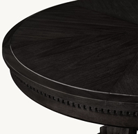 Table Ronde Minimaliste Rétro Américaine en Bois Massif Sculpté pour la Salle à Manger, Idéale pour les Petites Familles, les Restaurants ou comme Meuble de Maison