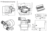 Pompe de refroidissement liquide PC ultra-silencieuse ZKSJ DLC, pompe CC sans balais pour serveur et station de travail, fournisseur fiable, débit élevé