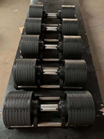 Fabricant d'usine de Fitness poids d'haltères avec support 40kg 50kg 80lb fonction d'haltère haltère réglable