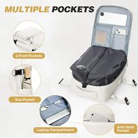Sac à dos de compression d'air en gros avec pompe 40L, sac de voyage cabine pour hommes et femmes, fermeture éclair, portable, USB, compatible ordinateur portable 15,6 pouces