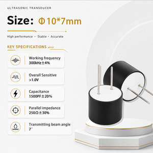 Transductor Ultrasónico de 10 mm de Diámetro, <span class=keywords><strong>Sensor</strong></span> Ultrasónico para Medir el Número de Hojas de Papel a una Distancia de 50 cm - Product Image 2