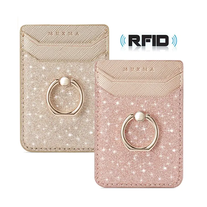 2020 Hot Selling Telefonkarte halter RFID Wallet Credit Adhesive Cell Case Aufklebende Karten halter hülle