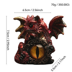 Adorno de dragón creativo DRB005 Retro Cyclopia, adorno de resina, decoración de dragón de escritorio europeo - Product Image 2