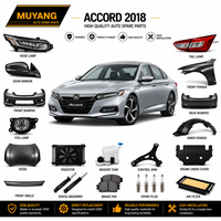 Bracket Depan Body Kit MUYANG Berkualitas Tinggi untuk Honda Accord 2018 OE C-71198-TVE-H01C-71193-TVE-H01 Hitam