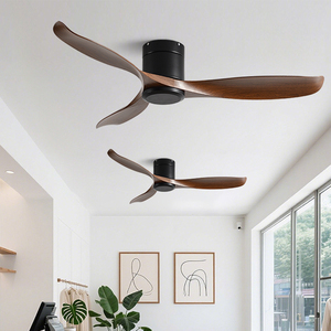 Ventilador de Techo Moderno con 3 Aspas, Motor Negro, Motor de Corriente Continua, Control Remoto, Funcionamiento Silencioso para Sala de Estar, Dormitorio, Decoración del Hogar - Product Image 1