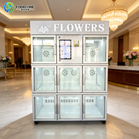 Distributeur automatique de fleurs en chambre froide pour sortie de parking