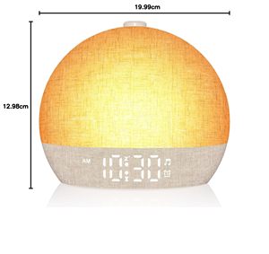 Hot Sales White Noise Sound Machine for Sleep Wake up Light Table <b>Digital</b> Electronic Sunrise Alarm Clock <b>Calendars</b> Soft Lighting - Product Image 3