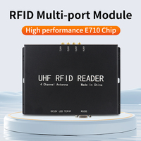 Lector RFID UHF E710 de 4 Puertos, Lector de Largo Alcance de 20 m, Lector RFID RS232 TCP/IP, Conecta Múltiples Antenas, Proporciona DEMO SDK