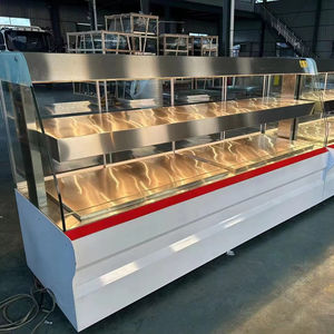 Présentoir chauffant électrique en acier inoxydable de qualité supérieure <span class=keywords><strong>Carrefour</strong></span> pour canard laqué, char siu, porc, petits pains frais, plateaux de petit-déjeuner - Product Image 1