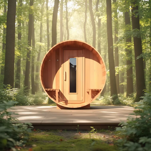 Salle de sauna extérieure électrique moderne et personnalisable avec vestiaire et capacité sur mesure - Product Image 1