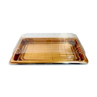 JY-1109 Kunststoff Einweg behälter Einweg Sushi Tablett Kunststoff Lebensmittel verpackung Box Kunststoff Sushi PS Wüste Box