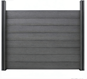 Valla de Privacidad para Caballos de WPC Blanca para Exteriores con Marco de Aluminio, Resistente a los Rayos UV, Ecológica para Jardín y Patio - Product Image 2