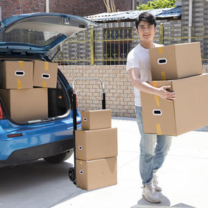 Diable pliable avec roues Capacité de 220 lb Chariot utilitaire portable avec poignée réglable Chariot pliable pour le déplacement - Product Image 6