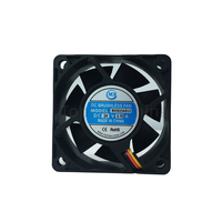 Ventilateur de refroidissement DC compact Topfan 6020 5V 12V 60x60x20mm avec cadre en plastique, ventilateur DC sans balais pour CPU d'ordinateur