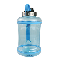 Bouteille d'eau sportive en PETG à large ouverture, bouteille de motivation OEM 3,2 L, grande bouteille d'eau motivante avec marqueur de temps