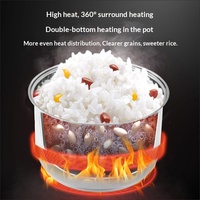 Casserole intérieure universelle en acier inoxydable 316/304 pour cuiseur à riz sans alimentation, 2L 3L 4L 5L, revêtement triangulaire en demi-sphère