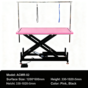 電動昇降式折りたたみ犬用ステンレス製グルーミングテーブル 高さ調節可能 電動昇降ペットグルーミングテーブル - Product Image 4