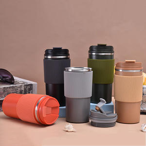 Taza de Café Portátil Moderna Personalizada de 450 ml, Botella Térmica de Acero Inoxidable Aislada para Viajes, Apta para Helados, Agua Hirviendo - Product Image 3