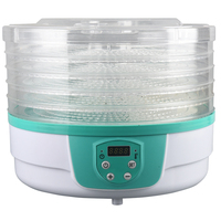 Déshydrateur alimentaire électrique BAIYI, vente directe d'usine, usage domestique, plastique, 5 plateaux, contrôle numérique, 250W, économe en énergie