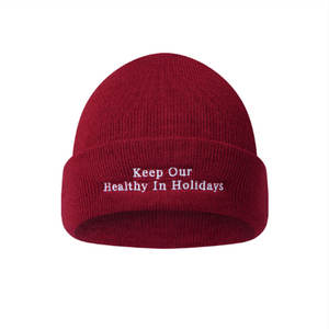 Nuevo gorro de lana sólido cálido para otoño e invierno, gorro bordado para hombres y mujeres - Product Image 4