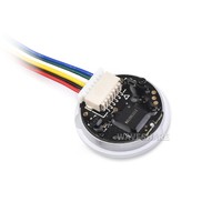 Módulo Escáner de Códigos 2D Redondo Waveshare, Lector de Códigos de Barras/QR con Indicador LED, Tamaño Pequeño, Fácil de Integrar