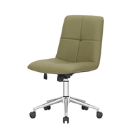 Chaise de bureau confortable et pivotante en PU sans bras HOGAN