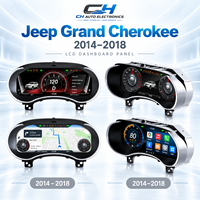 Untuk Jeep Grand Cherokee 2014-2018 LCD Digital Dashboard 12,3 Inci, Panel Instrumen, Carplay, Android Auto, Speedometer