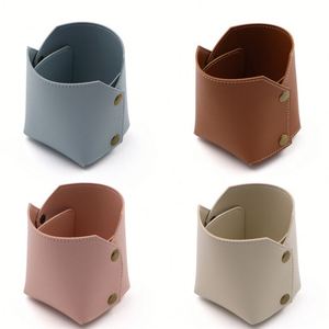 Organizador de Escritorio Elegante de Cuero PU, Portaplumas Estilizado para Regalos - Product Image 1
