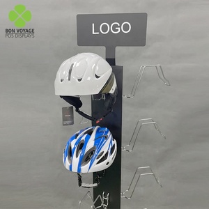 Giá Đỡ Sàn 3 Mặt Khuyến Mãi <span class=keywords><strong>POS</strong></span> Bán Lẻ Giá Đỡ Dây Kim Loại Giá Đỡ Trưng Bày Mũ Bảo Hiểm Xe Máy - Product Image 4