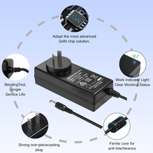 Myixi <span class=keywords><strong>60W</strong></span> 65W 13V 5A 19V 3.42A 19.5V 3.34A 18V 3.6amp 48V 1.35a phổ AC DC Type-C Máy tính để bàn UK gan Power <span class=keywords><strong>Adapter</strong></span> với màn hình hiển thị - Product Image 5