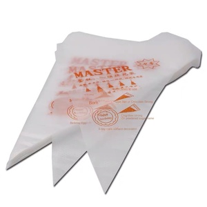 ถุงบีบครีมแบบใช้แล้วทิ้ง วัสดุ PE หนา สำหรับตกแต่งขนม ครีมนม คุกกี้ เค้ก อุปกรณ์ทำขนม ชุด 100 ชิ้น - Product Image 1