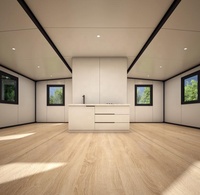 Maisons de luxe de 40 pieds, paquet d'expédition, conteneurs préfabriqués, maisons en béton