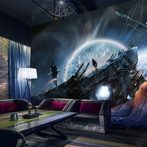 วอลเปเปอร์ไวนิลต่อสู้3D อวกาศตกแต่งบ้าน - Product Image 3