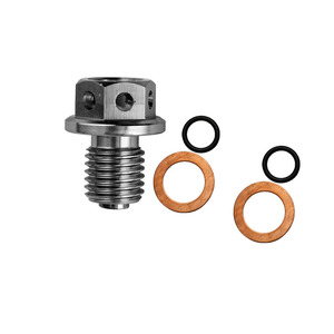 Vis de moteur magnétique en aluminium personnalisée - Vis de vidange d'huile résistante <span class=keywords><strong>à</strong></span> la chaleur courte, mise <span class=keywords><strong>à</strong></span> niveau, vis recouverte, moto - Product Image 6