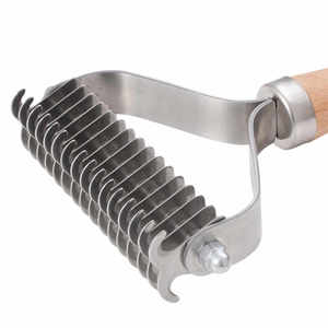 Stainless Steel & Wood <b>Pet</b> <b>Brush</b> & Combs for Dog Cat & Small Animal Hair Cleaning and Dematting - Product Image 4