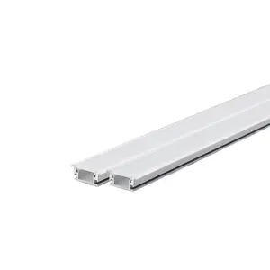 Iluminación lineal empotrada para suelo de pared, perfil de aluminio Led empotrado, al aire libre, al aire
