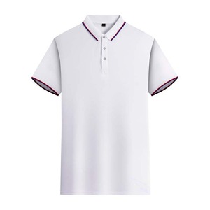 Customized Ice Silk Polo Shirt Short Sleeve Quick Dry Solid Color For Daily Wear Corporate Workwear Logo Printing - Product Image 3