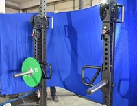 Accessoires d'équipement de musculation : Bras de chariot réglables, Bras de poussée universels, Bras de serrage pour Power Rack, Smith Machine et Multi-station