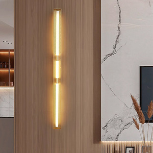 2024 New Style All-Copper Luxury <b>Wall</b> Lamp <b>Remote</b> <b>Control</b> Long Strip <b>Light</b> Fixture for Living Room Sofa TV Background Bedroom - Product Image 4