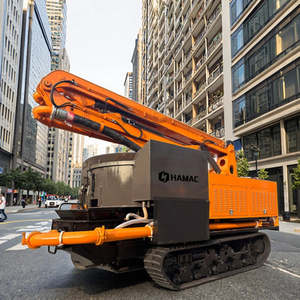 Low-Maintenance HMC18 Concrete Mixer Pump Truck Crawler Chassis Diesel Electric Power Source 91KW Reduced Downtime <b>Boom</b> Pump 20m - Product Image 1