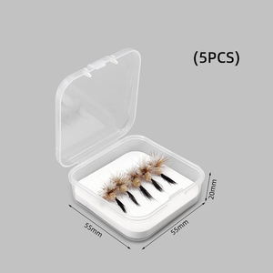 Leurres de pêche à <span class=keywords><strong>la</strong></span> <span class=keywords><strong>mouche</strong></span> sèche haut de gamme, noués à <span class=keywords><strong>la</strong></span> main, flottants, imitation insecte, haute flottabilité, appât de surface pour truite et brochet 14 # - Product Image 6